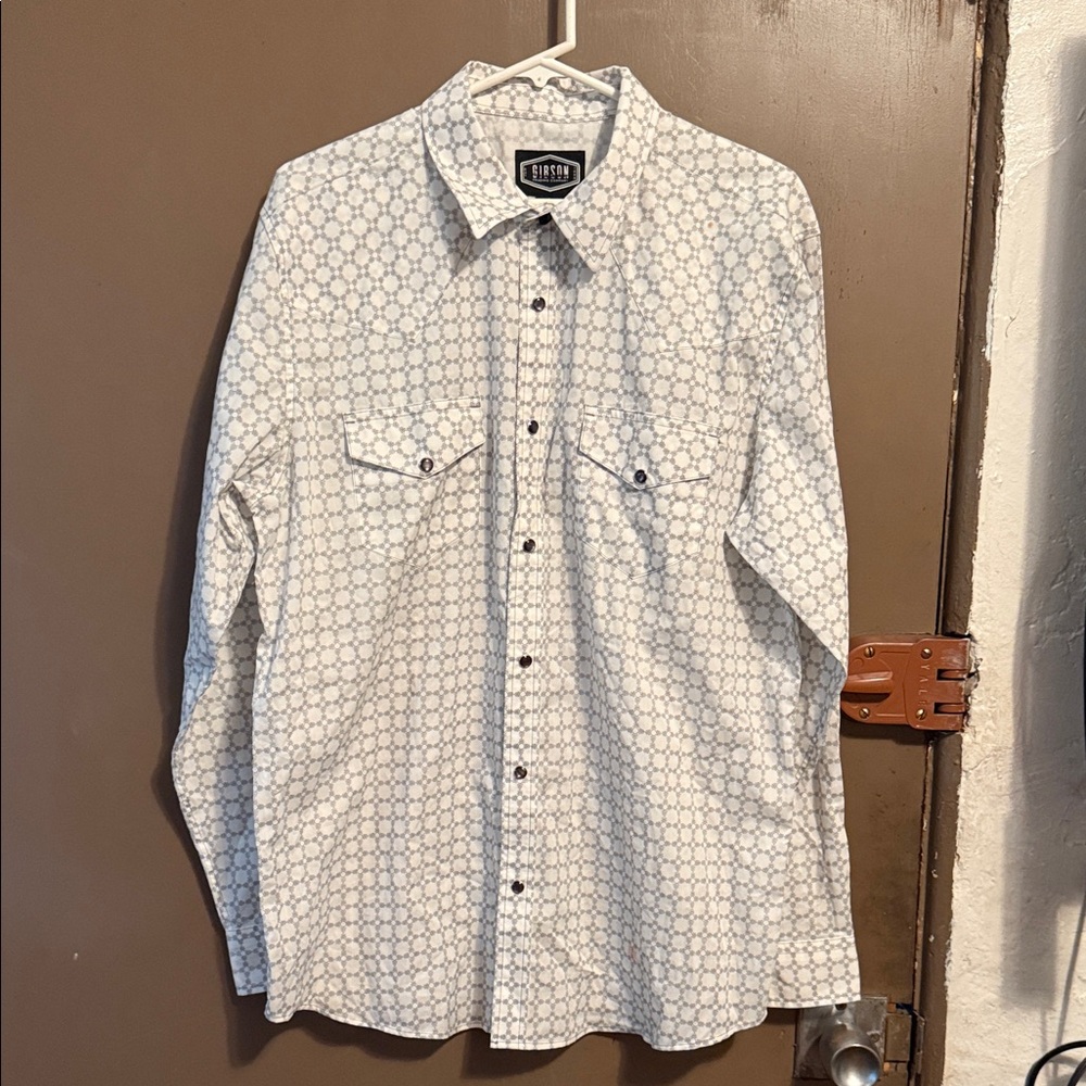 Gibson Trading Company Men's Geometric Print Shirt Size L